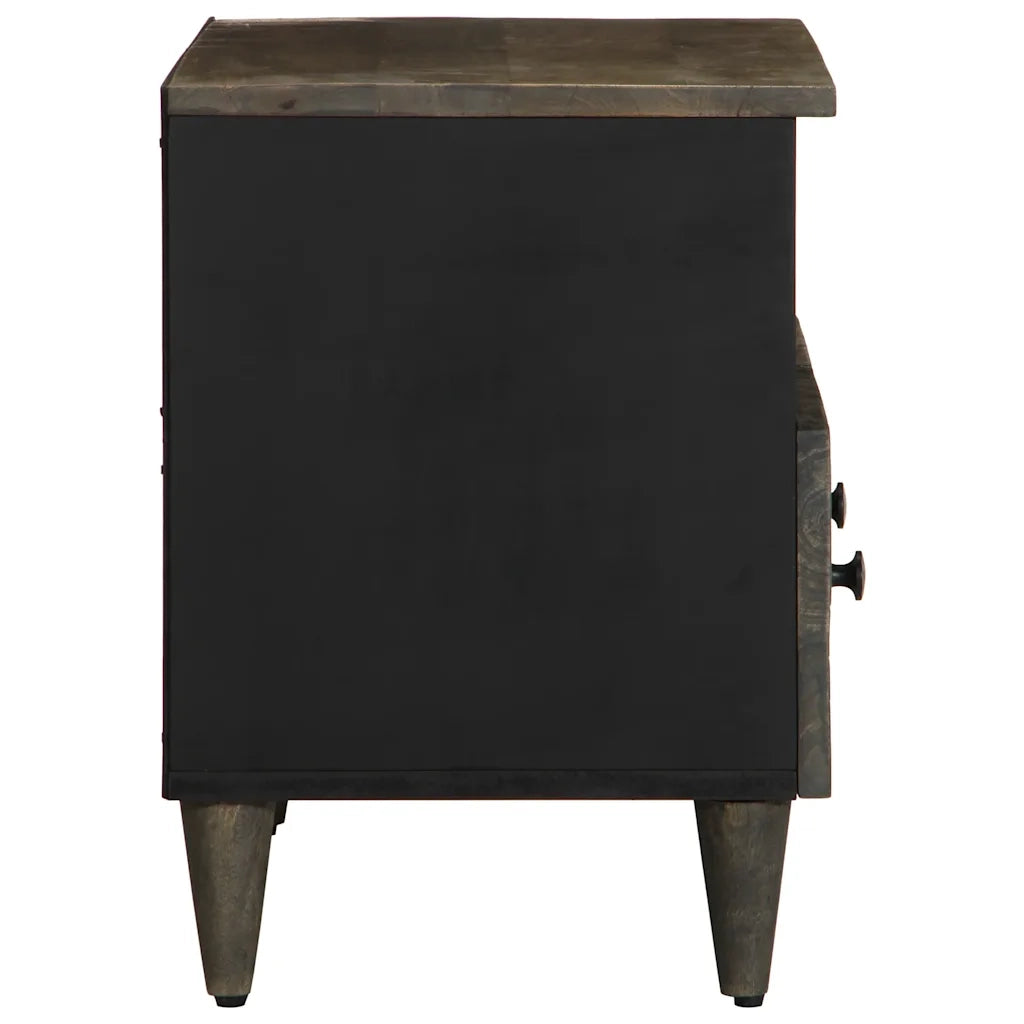 Mobile Porta TV Grigio Chiaro 70x33,5x46 cm in Legno Mango 4017793