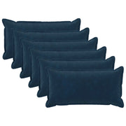 Federa 6 pcs HOUTEN Blu 40 x 70 cm Fleece in microfibra 917881