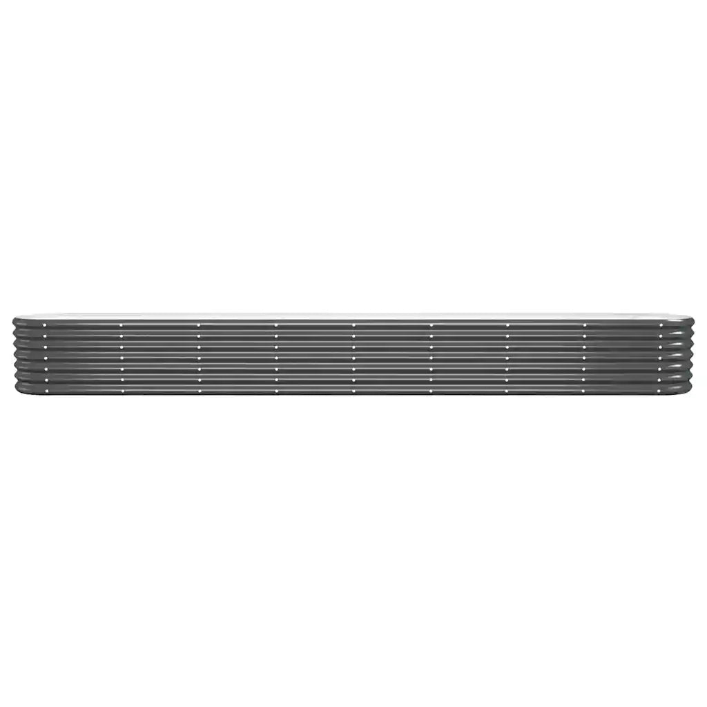 Letto da Giardino in Acciaio a Polvere 332x40x36 cm Antracitecod mxl 95426