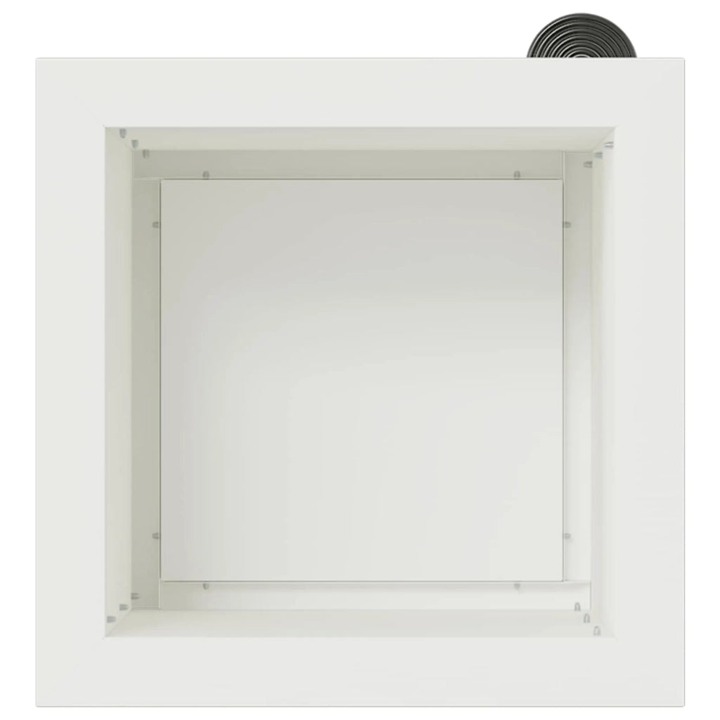 Fioriera da giardino con LED 2 pz Bianco 30 x 30 x 30 cm 8008059