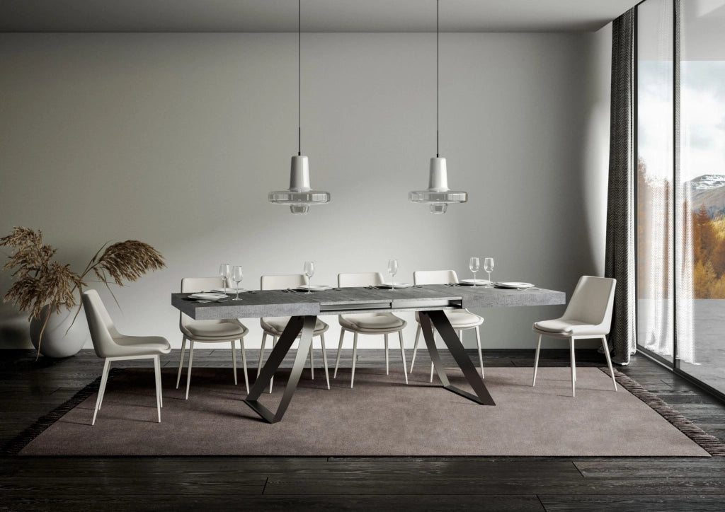 Tavolo Allungabile 160-420x90x77 cm Proxy Cemento