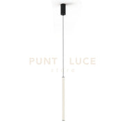 KIRA-S1 Sospensione 1 luce led dimmerabile SDD 2800 - 5000 25W struttura nero diffusore bianco