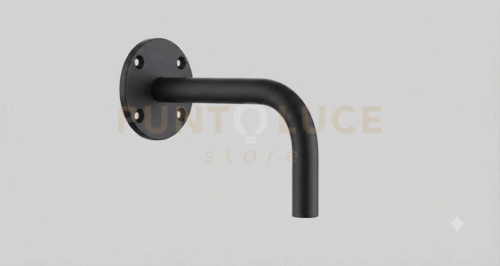 MONTATURA APPLIQUE BRACCIO VERSO BASSO NEARLY BLACK VETRO DA ACQUISTARE SEPARATAMENTE