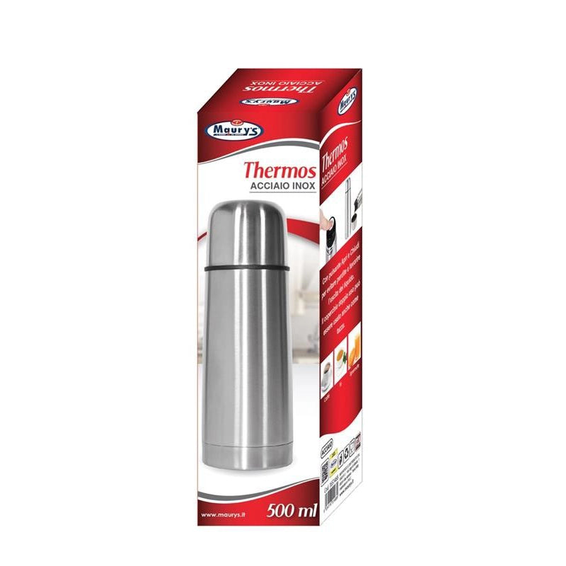MAURY'S THERMOS PER BEVANDE IN ACCIAIO INOX CONFEZIONE DA 500 ML