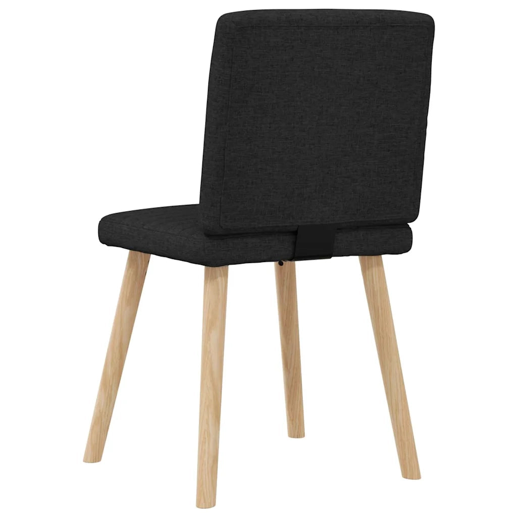 Sedie da Pranzo 4 pz Nere in Tessuto 3315276
