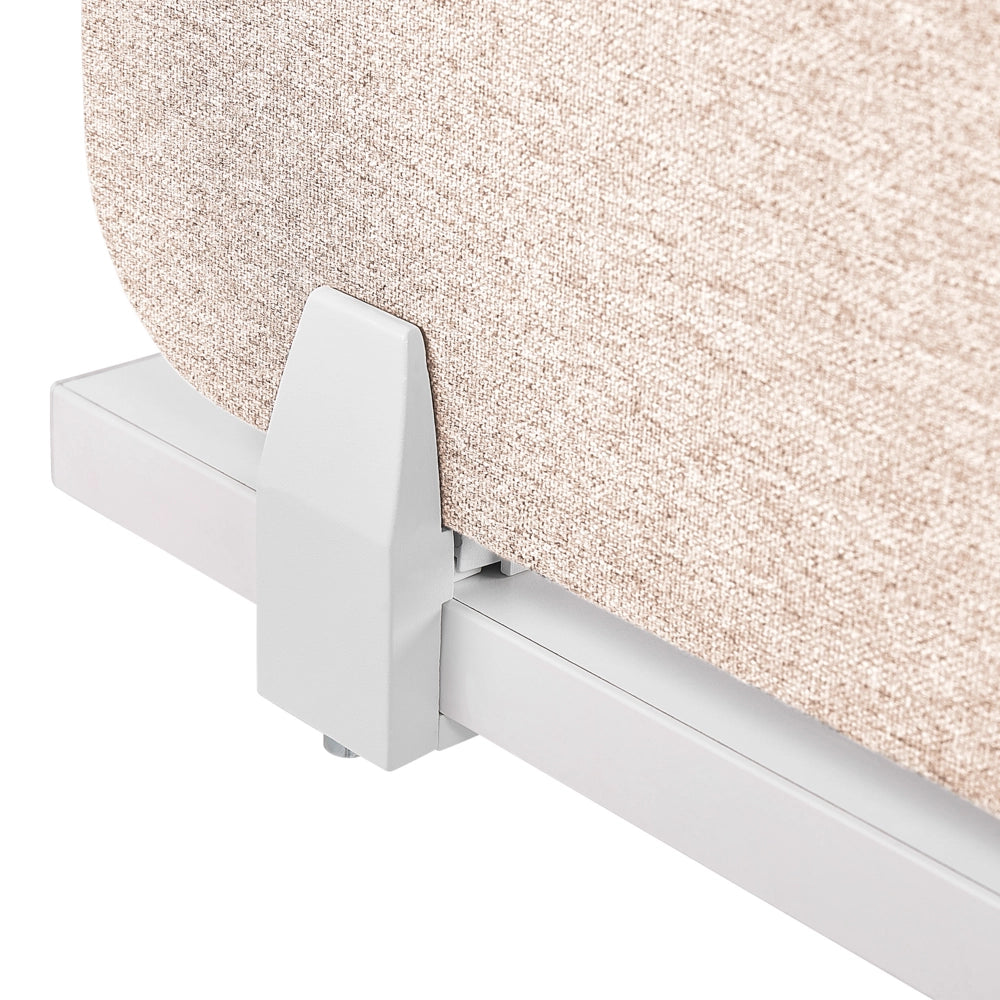 Pannello Divisorio Fonoassorbente per scrivania in PET beige 72 x 40 cm tavolo ufficio
