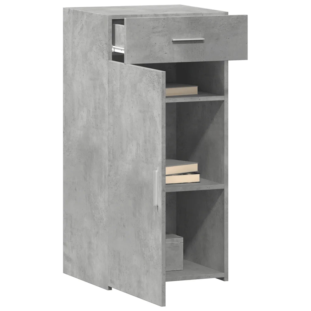 Credenza | Madia | Buffet da pranzo | Armadio da pranzo Grigio Cemento 45x42,5x93 cm in Legno Multistrato