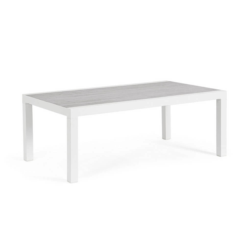Tavolino da Giardino in Alluminio con Piano in Ceramica 120x70 - BREEZE