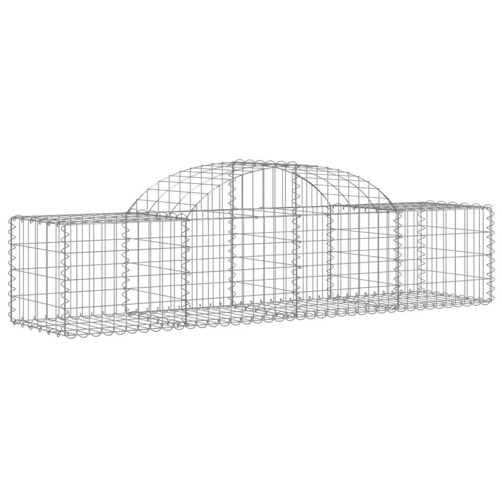 Cesti Gabbioni ad Arco 40 pz 200x50x40/60 cm Ferro Zincato 3146275