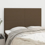Testiera Marrone Scuro 144x5x118/128 cm Tessuto 3116053