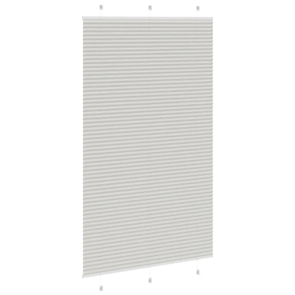 Tenda Plissettata Grigio Chiaro 115x200 cm Larghezza Tessuto