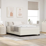 Letto a Sorgente LED con testiera Crema e Bianco 160 x 200 cm 3337609