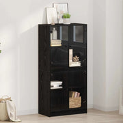 Credenza Rovere Nero 68 x 37 x 142 cm Legno multistrato 3402631
