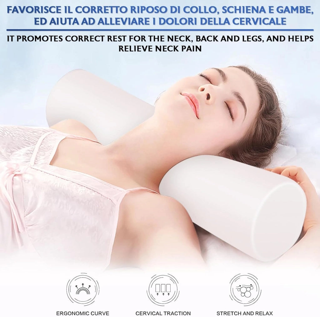 Cilindro in Gommapiuma per Divano Letto - Imbottitura in Spugna e Poliuretano - Rullo Foam - Diametro 20 cm - Lunghezza 80 cm