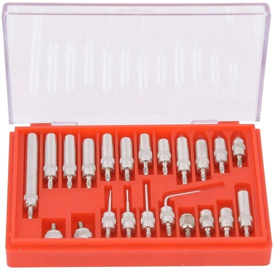 Misuratore di punti 22-delicato - Etui per punti di misura - Utile per misurazioni precise - Punti di misura di riserva - Puntaspenna per punti di misura - Contenitore per punti di misura