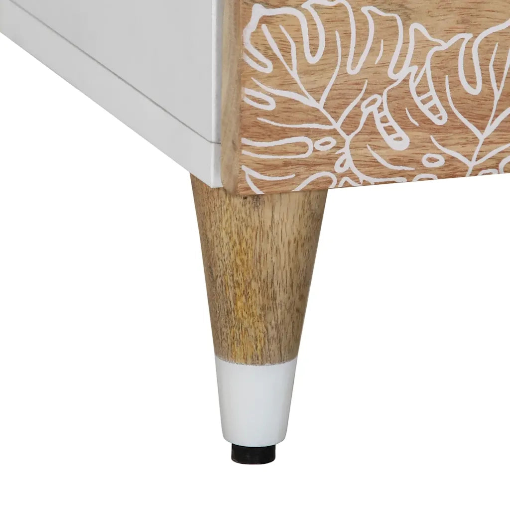 Mobile Porta TV 100x33,5x46 cm in Legno Massello di Mango 4018682