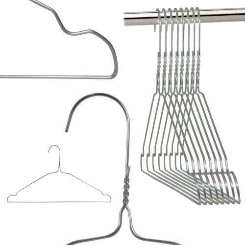 Grucce in Metallo 60pz Appendiabiti Resistente Salvaspazio Giacche Vestiti Pantaloni Camicie