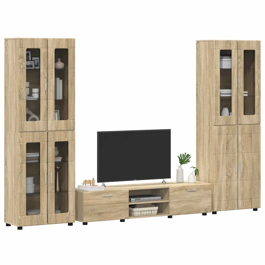 Set mobile TV FLORIN 3 pcs Rovere Sonoma Legno multistrato