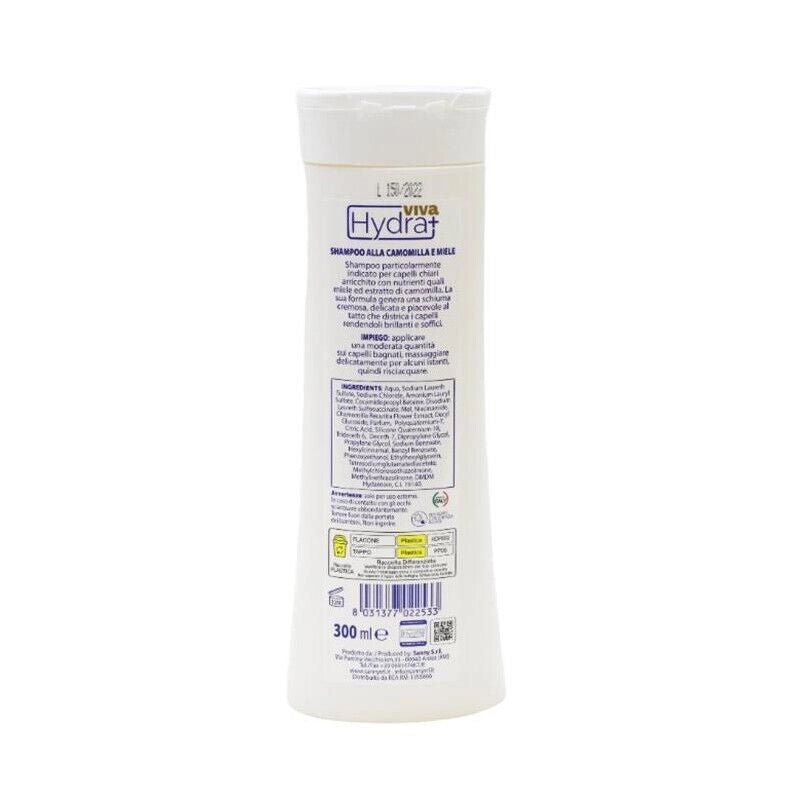 HYDRA VIVA+ SHAMPOO IN FORMATO DA 300 ML CAMOMILLA E MIELE