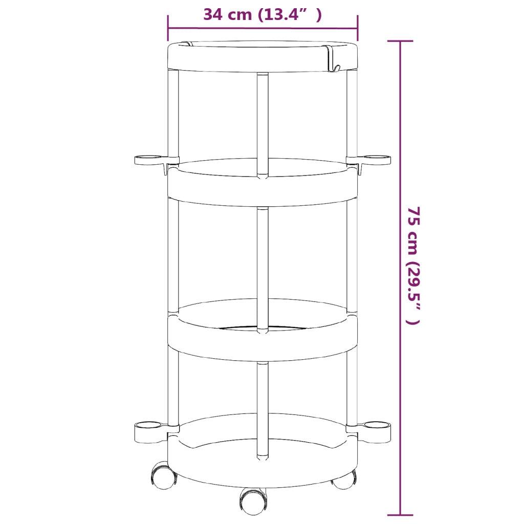 Carrello per la Pulizia con Cesti di Stoccaggio in Alluminio cod mxl 59148