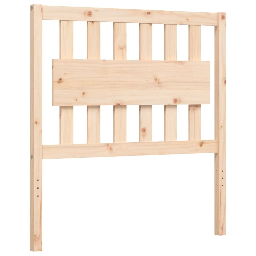 Giroletto con Testiera-Struttura Letto con testiera 90x200 cm in Legno Massello 778831
