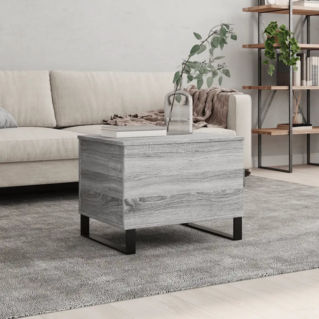 Tavolino Salotto Grigio Sonoma 60x44,5x45 cm Legno Multistratocod mxl 102773