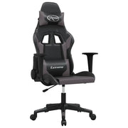 Sedia da Gaming | Sedia da e-sports Nera e Grigia in Similpelle