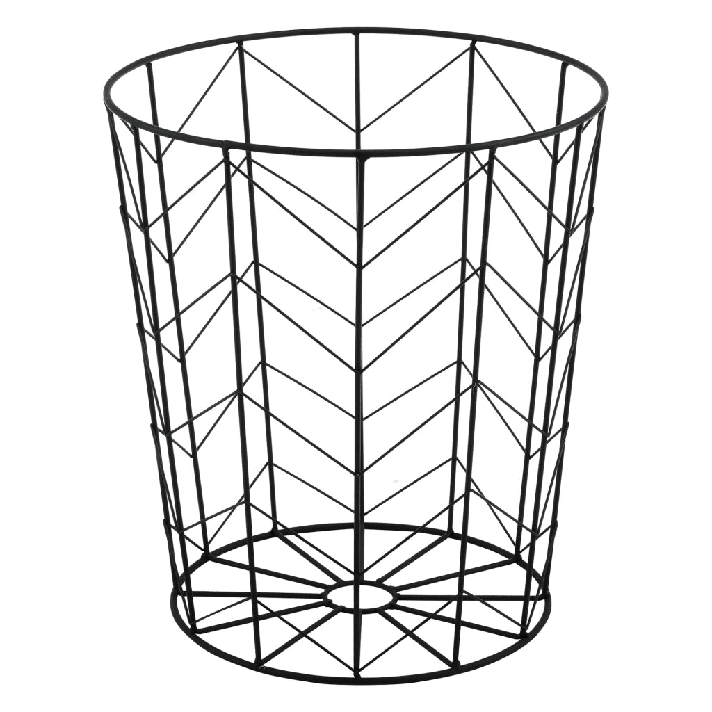Set di 2 tavolini da caffè di design tavolini da soggiorno cestini vassoi estraibili metallo varie misure nero 03_0006053