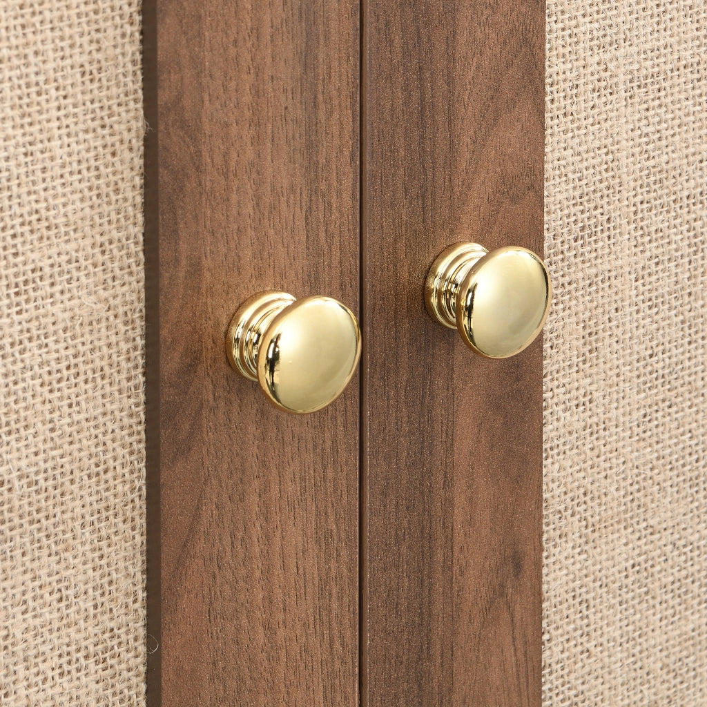 Armadio con cassetto e asta appendiabiti; ante rivestite in tessuto; stile moderno per camera da letto; in MDF; legno; 79 × 50 × 175 cm