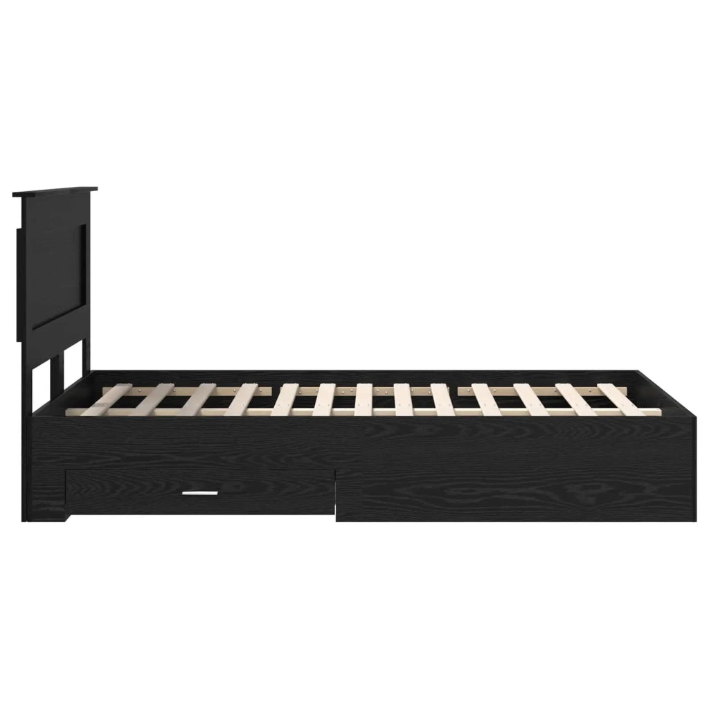 Struttura del letto con cassetto con testiera Legno multistrato 3410327