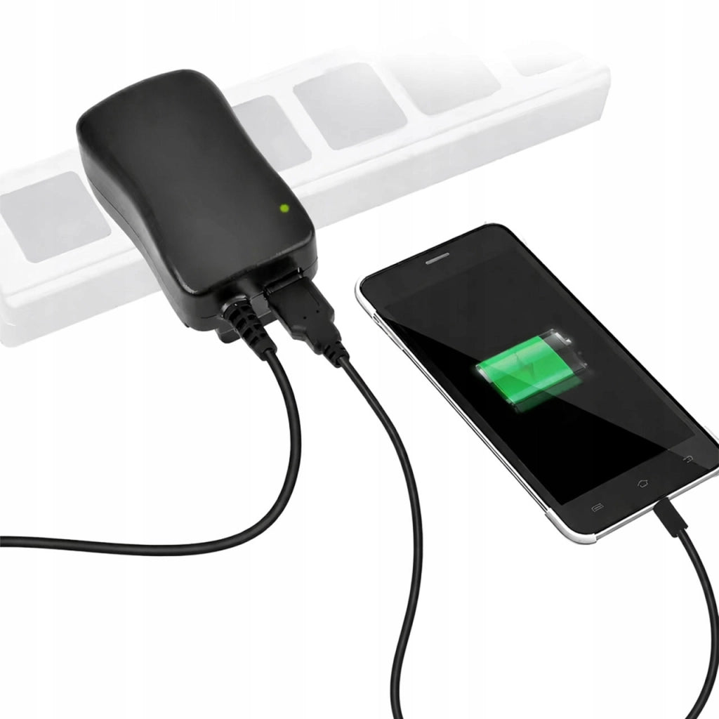 Alimentatore Universale DC 30W – Regolabile 3–12V, 1.2A | 6 Connettori Elbow, USB | Compatto, Certificato CE, FCC, RoHS