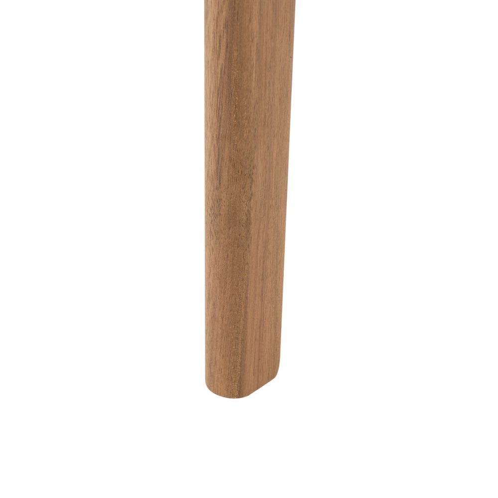Set da giardino composto da 2 sedie in legno di acacia certificato, colore marrone chiaro, stile rustico per esterni