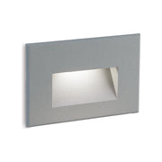 Segnapasso In Alluminio Svasato Liscio Grigio Led 3 W 300 Lm 3000K Spina
