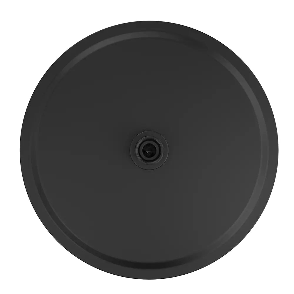 Soffione doccia tondo ultraslim Ø 30 cm orientabile nero opaco