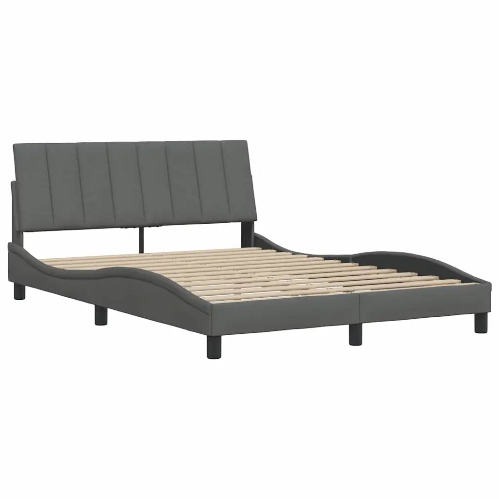 Giroletto senza Materasso Hanko Grigio Scuro 140x190 cm Tessuto 3310385