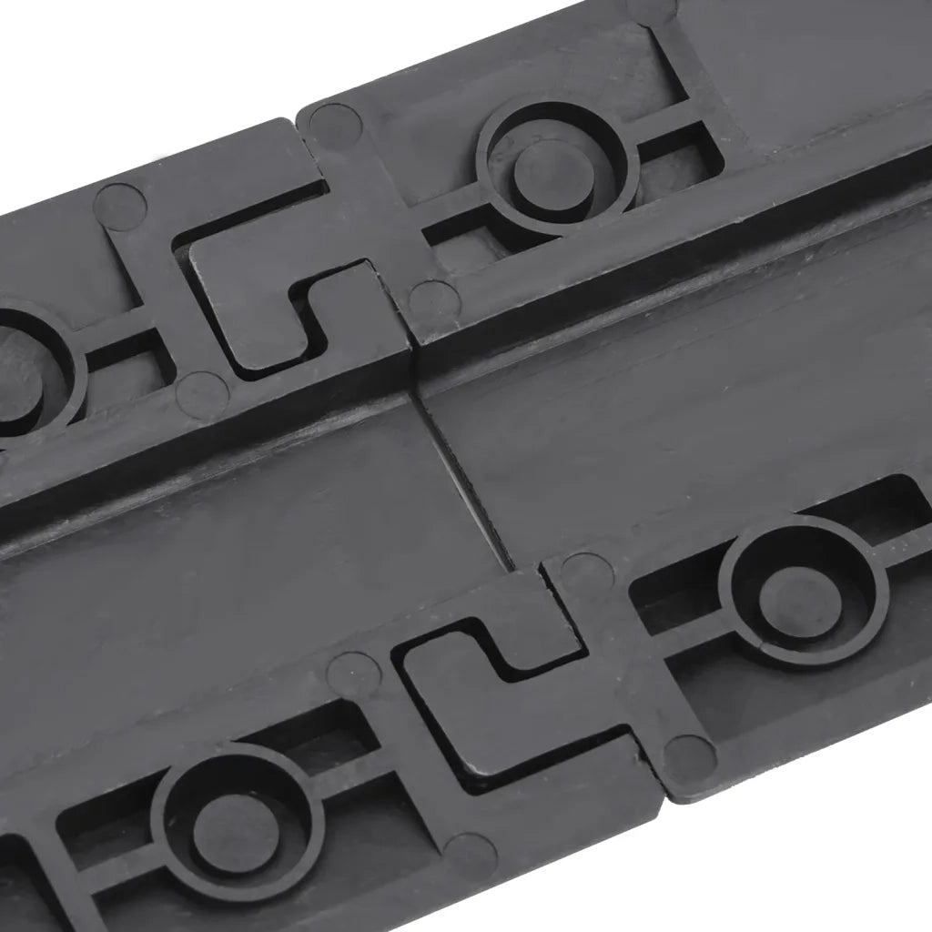 Rampe di Protezione Cavi 2pz 98,5 cm Nero 153107