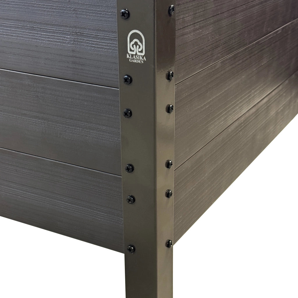 Fioriera rialzata GPPS KLASIKA WOODLOOK, marrone 150x75x30