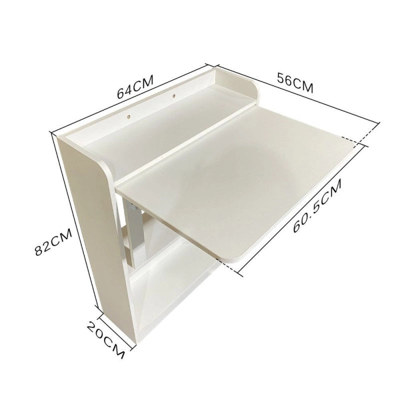 Scrivania tavolo pieghevole Plana colore rovere 64×56×H 82 cm