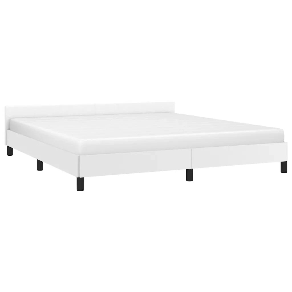 Giroletto con Testiera senza Materasso-Struttura Letto Bianco 160x200 cm 787043
