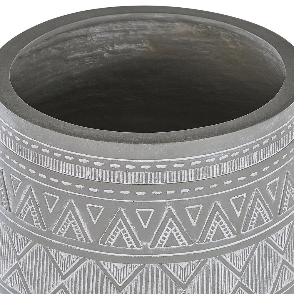 Supporto per piante in magnesio grigio chiaro Base rotonda in legno massello Boho Fioriera alta per vasi