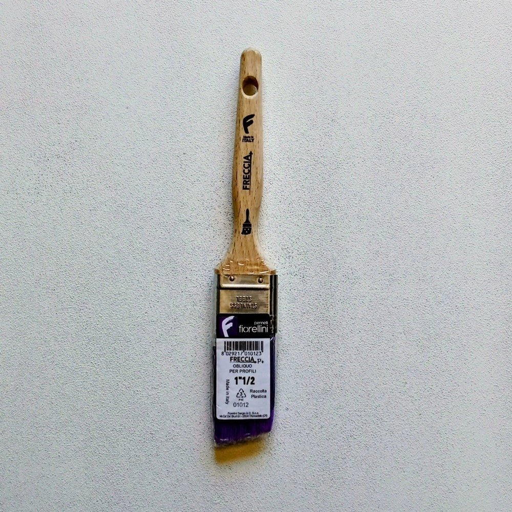 Fiorellini pennello serie freccia p+ da 11/2 professionale setola krex per pittura impregnante e smalto base acqua e