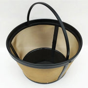Filtro per caffè permanente in acciaio inox dorato, filtro per caffè, filtro per caffè in tessuto, 2 pezzi