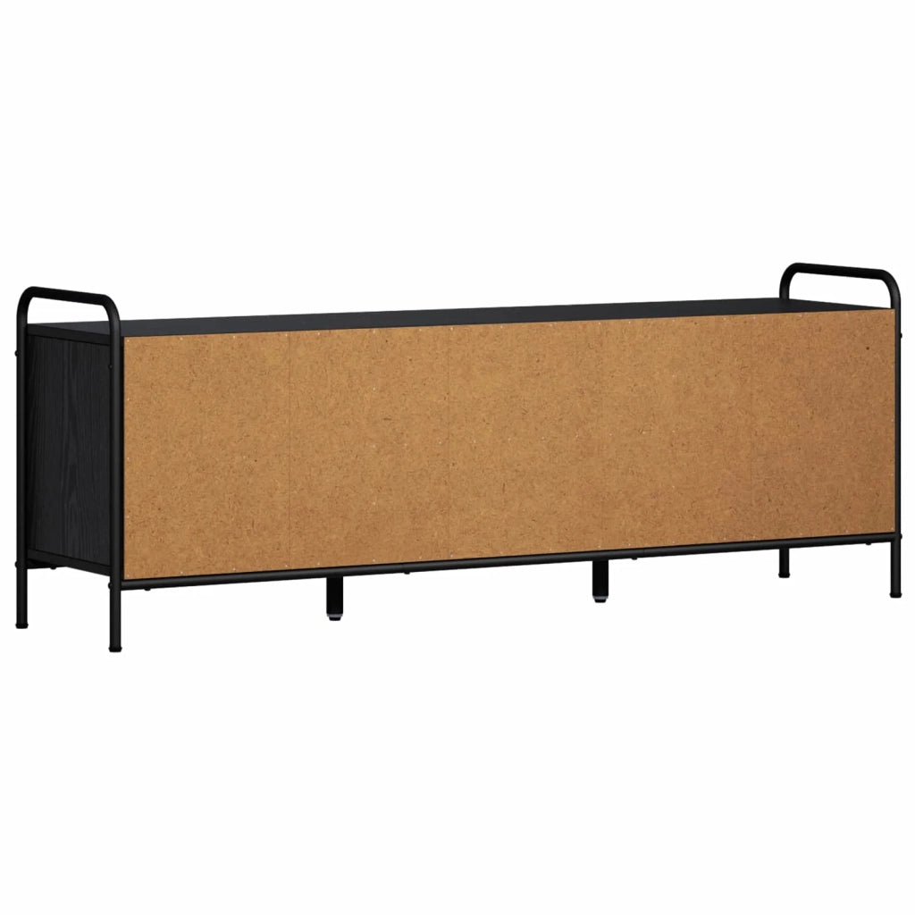 Mobile TV 133 x 33 x 50 cm Rovere Nero Legno ingegnerizzato 8013716