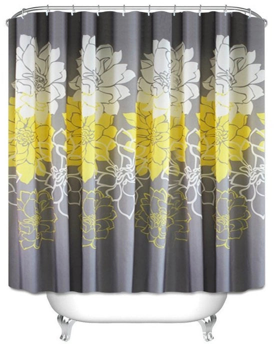 Douchegordino per Bagno 180x180cm - Doccia veloce con Grucce - Impermeabile e Antimuffa Doccia - con 12 Anelli per Doccia - per Doccia e Bagno