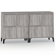 Buffet credenza cassettiera armadio mobile contenitore organizer per cucina soggiorno salotti set di 2 Sonoma 60 x 35 x 70 cm in legno ingegnerizzato grigio 02_0036965