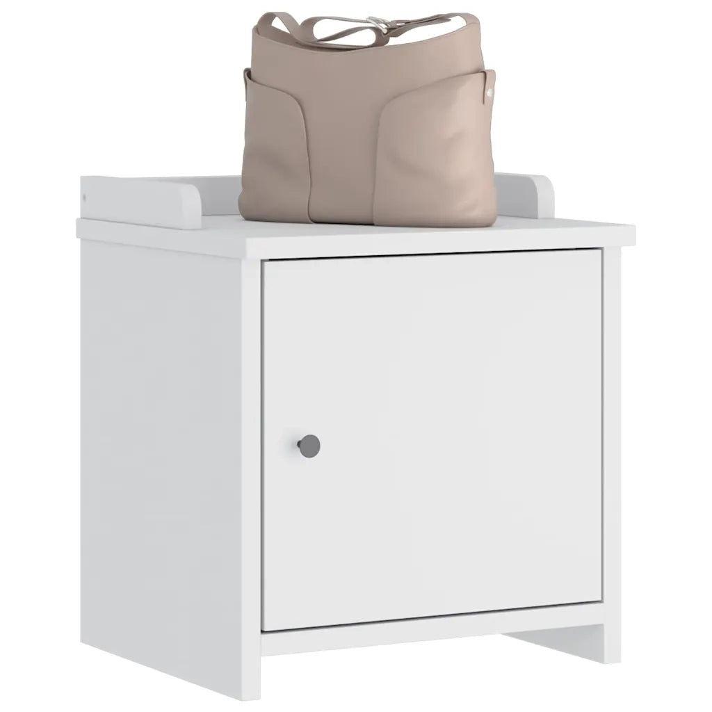 Panca da Corridoio SANDNES Bianca 45x40x50 cm in Legno di Pino 4010450