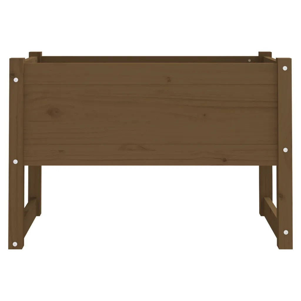 Fioriera Marrone Ambra 78x40x52 cm in Legno Massello di Pino 822120