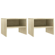 Comodini Rovere Sonoma 2 pz 40x30x30 cm in Truciolato  cod mxl 30334