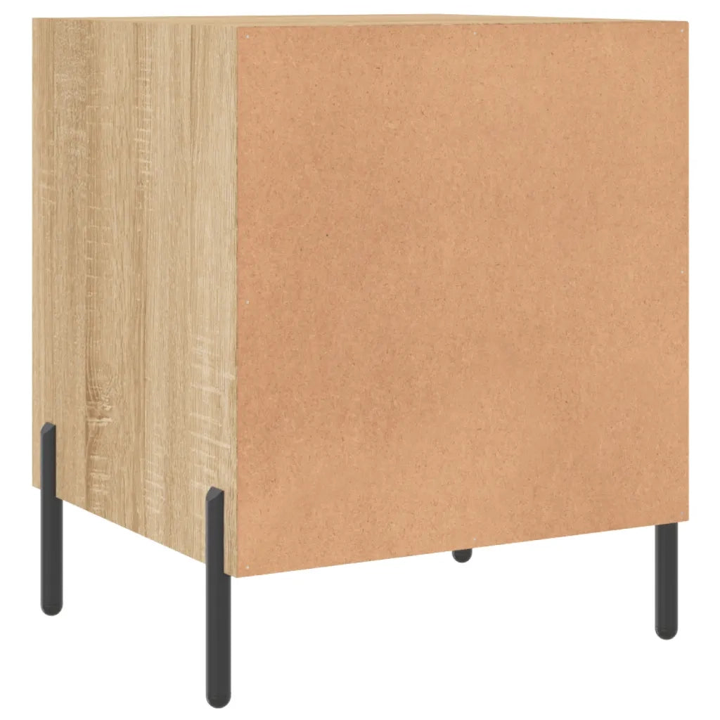 Comodini 2 pz Rovere Sonoma 40x40x50 cm in Legno Multistrato 827587