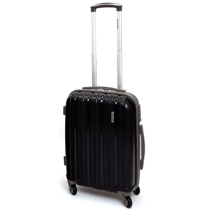 Trolley Valigia Rigido Bagaglio a Mano in Polipropilene 4 Ruote TSA Ravizzoni Iron Nero